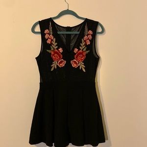 🌹 Lovely Day Rose Mesh Romper